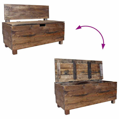 vidaXL Bench Solid Mahogany Wood 86x40x60 cm