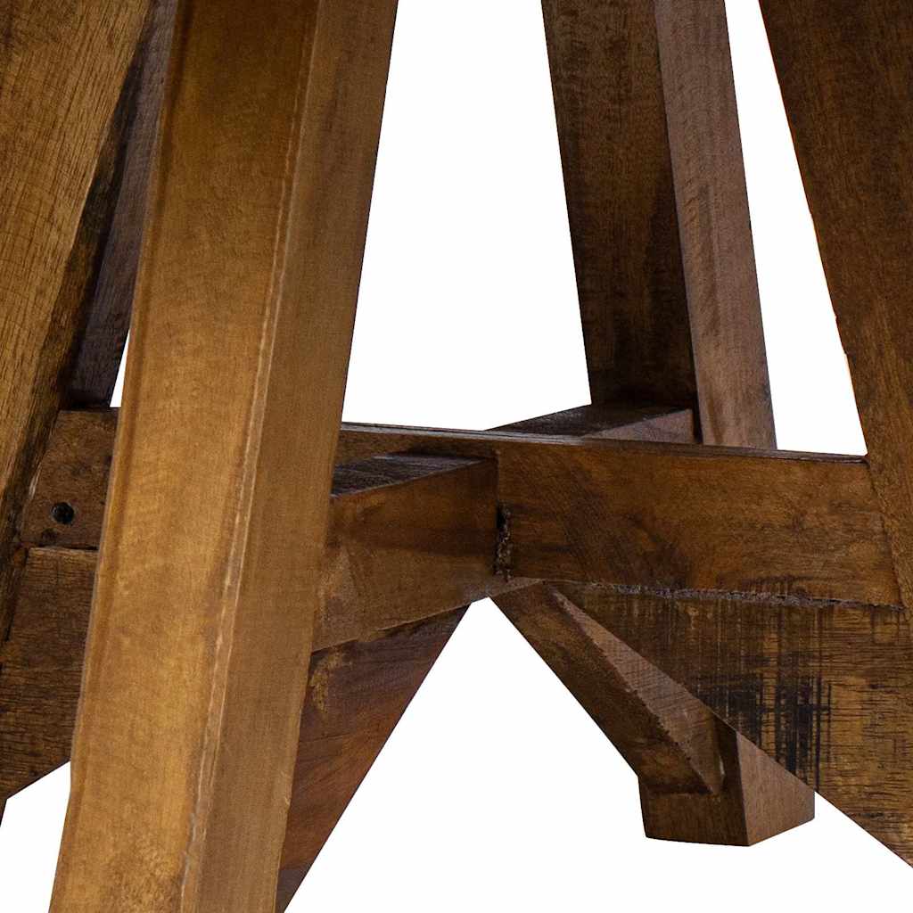 vidaXL Coffee Table Solid Reclaimed Wood 60x45 cm White