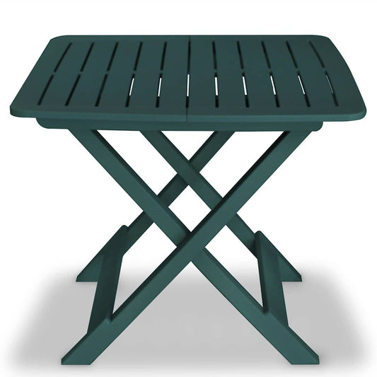 43582 vidaXL 3 Piece Folding Bistro Set Plastic Green
