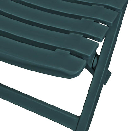 43582 vidaXL 3 Piece Folding Bistro Set Plastic Green