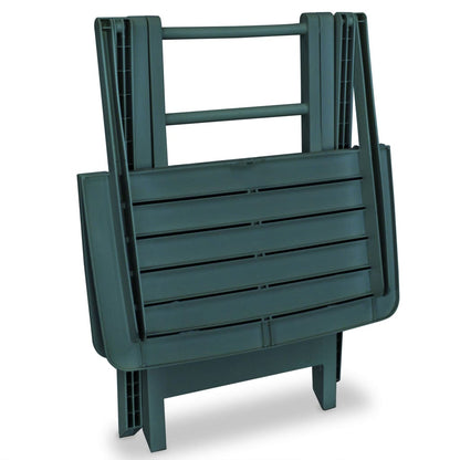 vidaXL Garden Furniture Set | Green | Plastic | Small | Foldable | Bistro Set