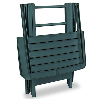 43582 vidaXL 3 Piece Folding Bistro Set Plastic Green