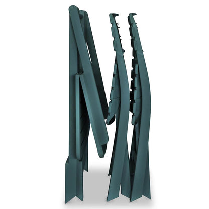 43582 vidaXL 3 Piece Folding Bistro Set Plastic Green