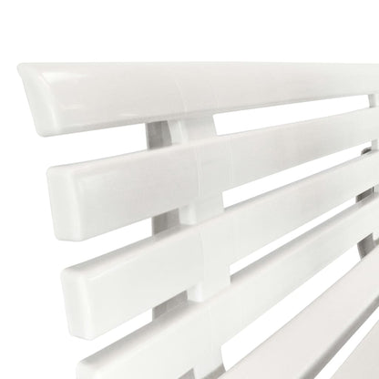 vidaXL Garden Bench | White | Plastic | Standard | Durable | Garden Bench
