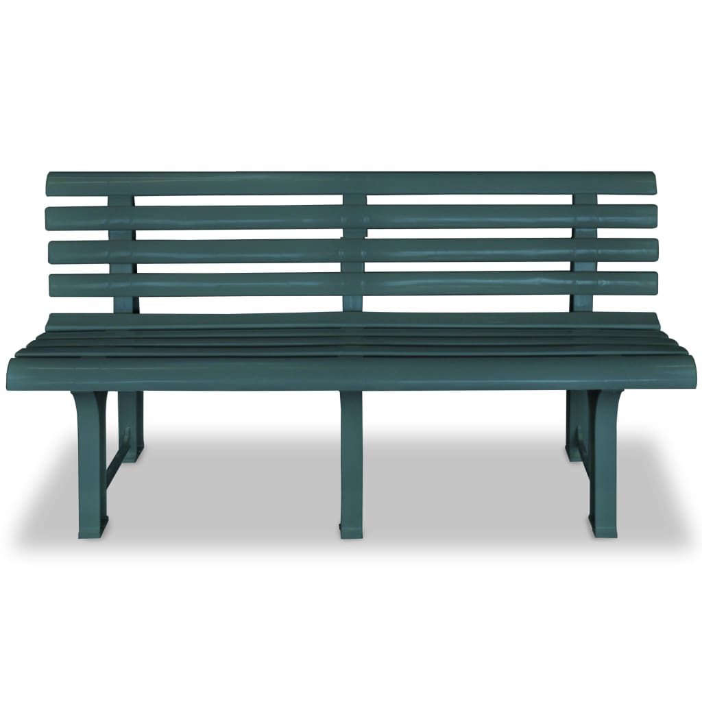 vidaXL Garden Bench | Green | Plastic | Medium |  Durable  | Garden Bench