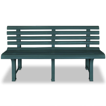 vidaXL Garden Bench | Green | Plastic | Medium |  Durable  | Garden Bench