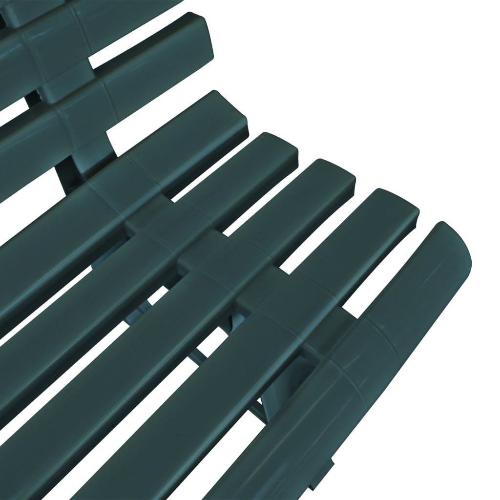vidaXL Garden Bench | Green | Plastic | Medium |  Durable  | Garden Bench