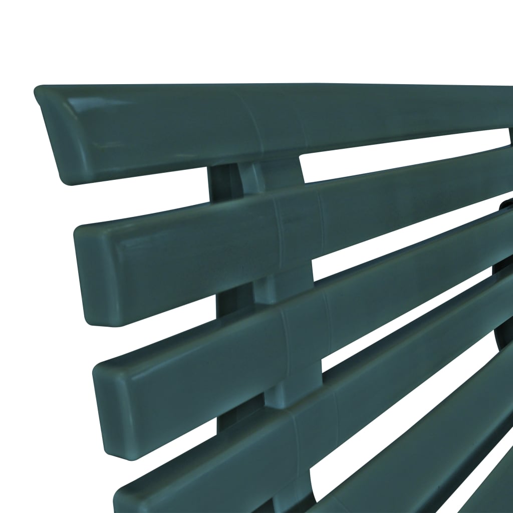 vidaXL Garden Bench | Green | Plastic | Medium |  Durable  | Garden Bench