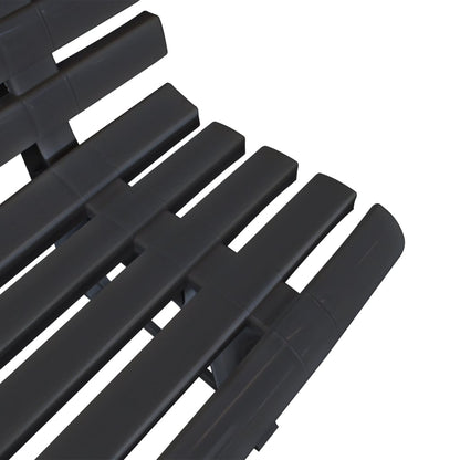 vidaXL Garden Bench | Anthracite | Plastic | Medium | Durable | Garden Bench