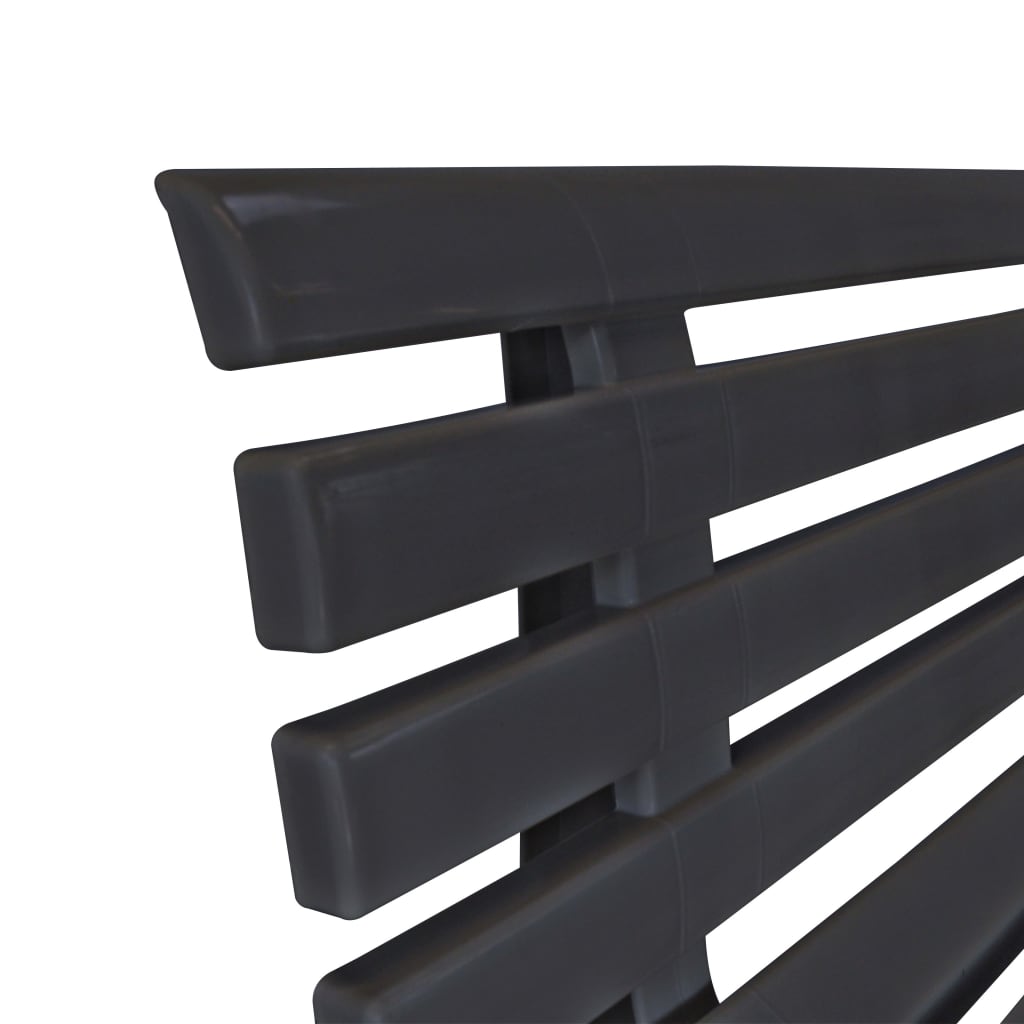 vidaXL Garden Bench | Anthracite | Plastic | Medium | Durable | Garden Bench