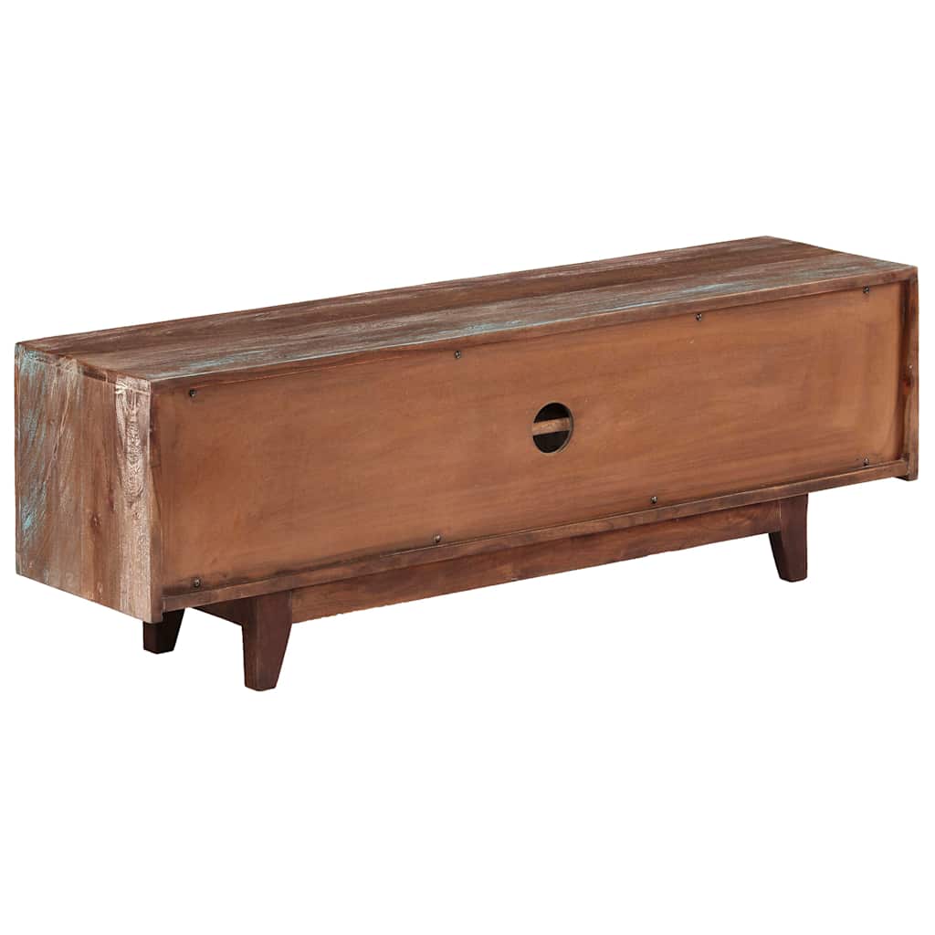 244960 vidaXL TV Cabinet Solid Acacia Wood Vintage 118x30x40 cm