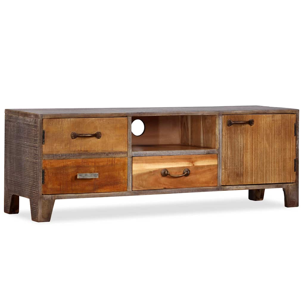 244967 vidaXL TV Cabinet Solid Wood Vintage 118x30x40 cm