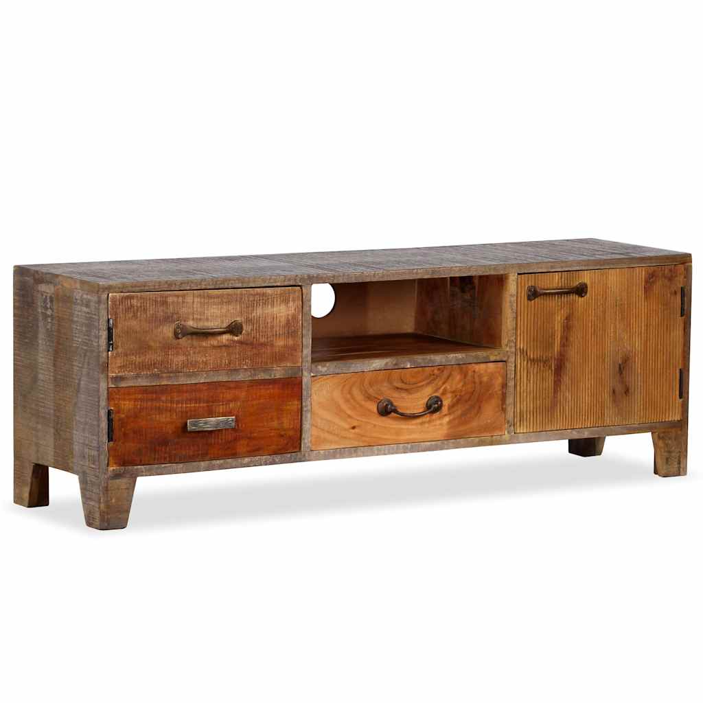 244967 vidaXL TV Cabinet Solid Wood Vintage 118x30x40 cm