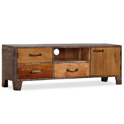 244967 vidaXL TV Cabinet Solid Wood Vintage 118x30x40 cm