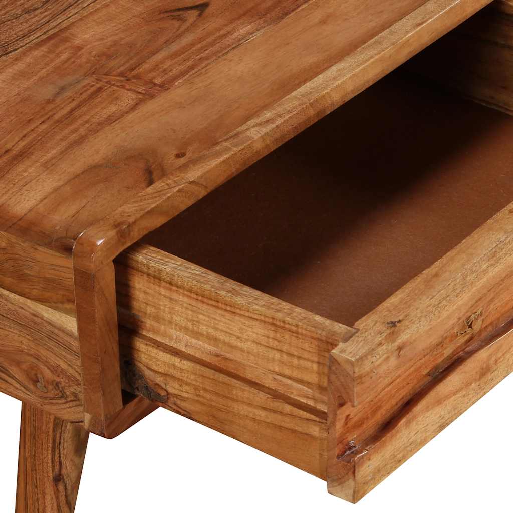 vidaXL Coffee Table Solid Wood with Carved Drawer 100x50x40 cm