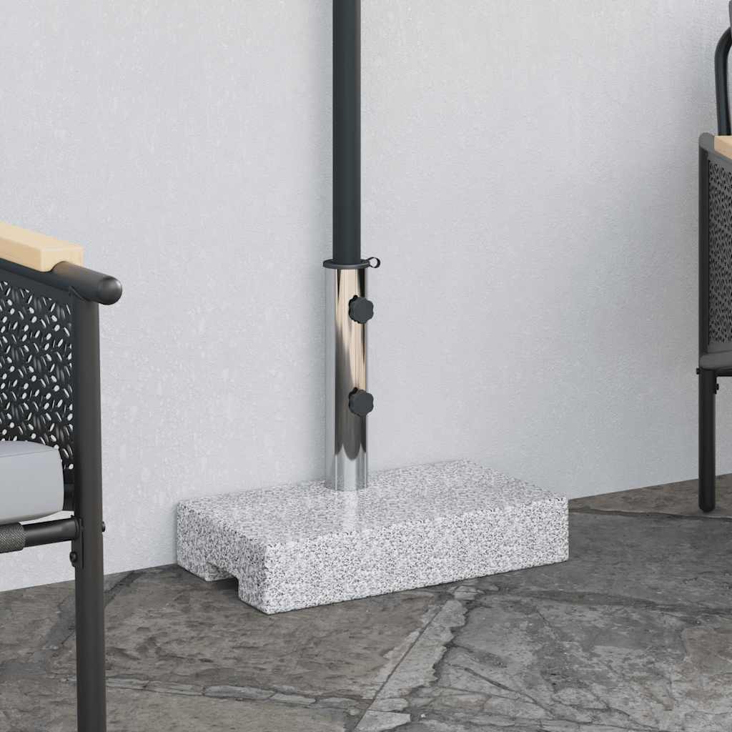 43725 vidaXL Parasol Base Granite Rectangular 25 kg
