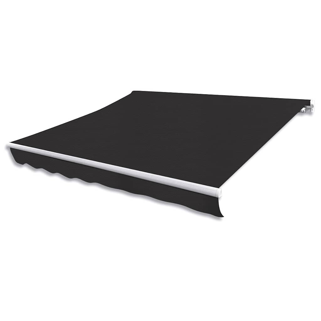 vidaXL Manual Awning 3 x 2.5 m Anthracite 100% Polyester