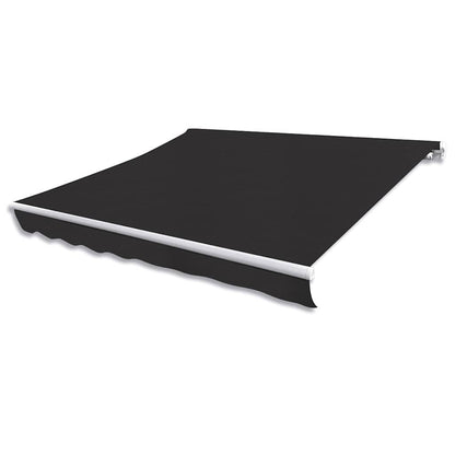 vidaXL Manual Awning 3 x 2.5 m Anthracite 100% Polyester