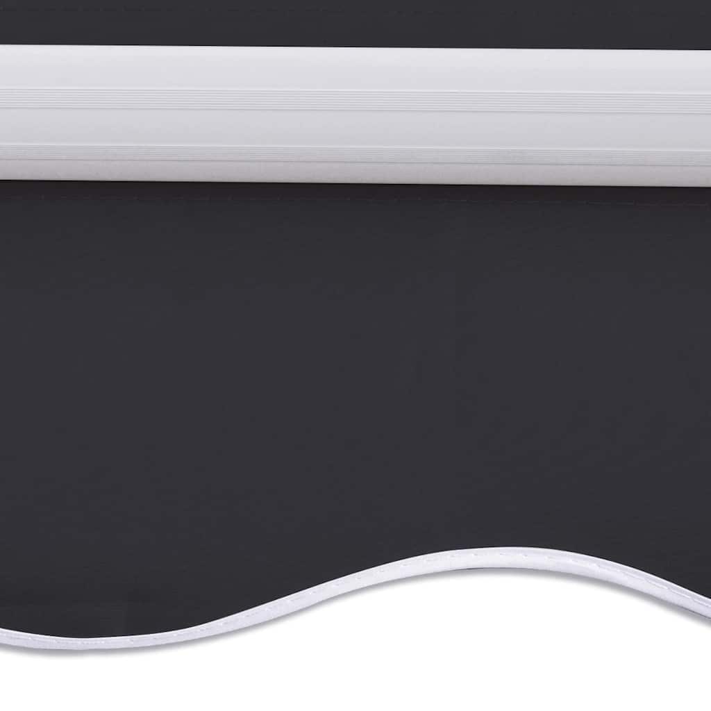 vidaXL Manual Awning 3 x 2.5 m Anthracite 100% Polyester