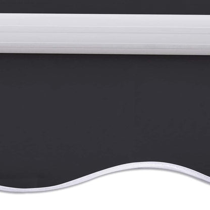vidaXL Manual Awning 3 x 2.5 m Anthracite 100% Polyester