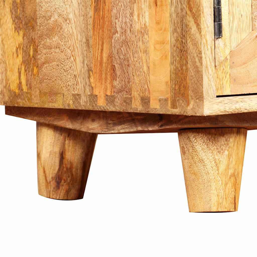 vidaXL TV Cabinet | Natural Mango Wood | Solid Mango Wood | 118 x 35 x 40 cm