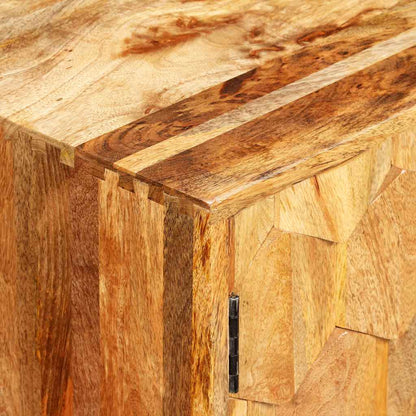 vidaXL TV Cabinet | Natural Mango Wood | Solid Mango Wood | 118 x 35 x 40 cm