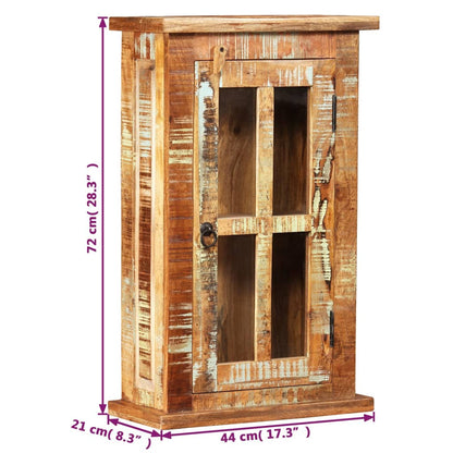 vidaXL Wall Cabinet Solid Reclaimed Wood 44x21x72 cm