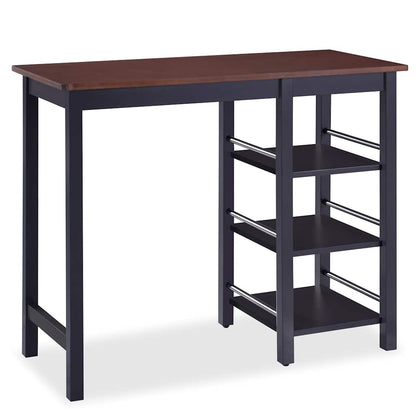 245363 vidaXL Bar Set 3 Pieces MDF Black