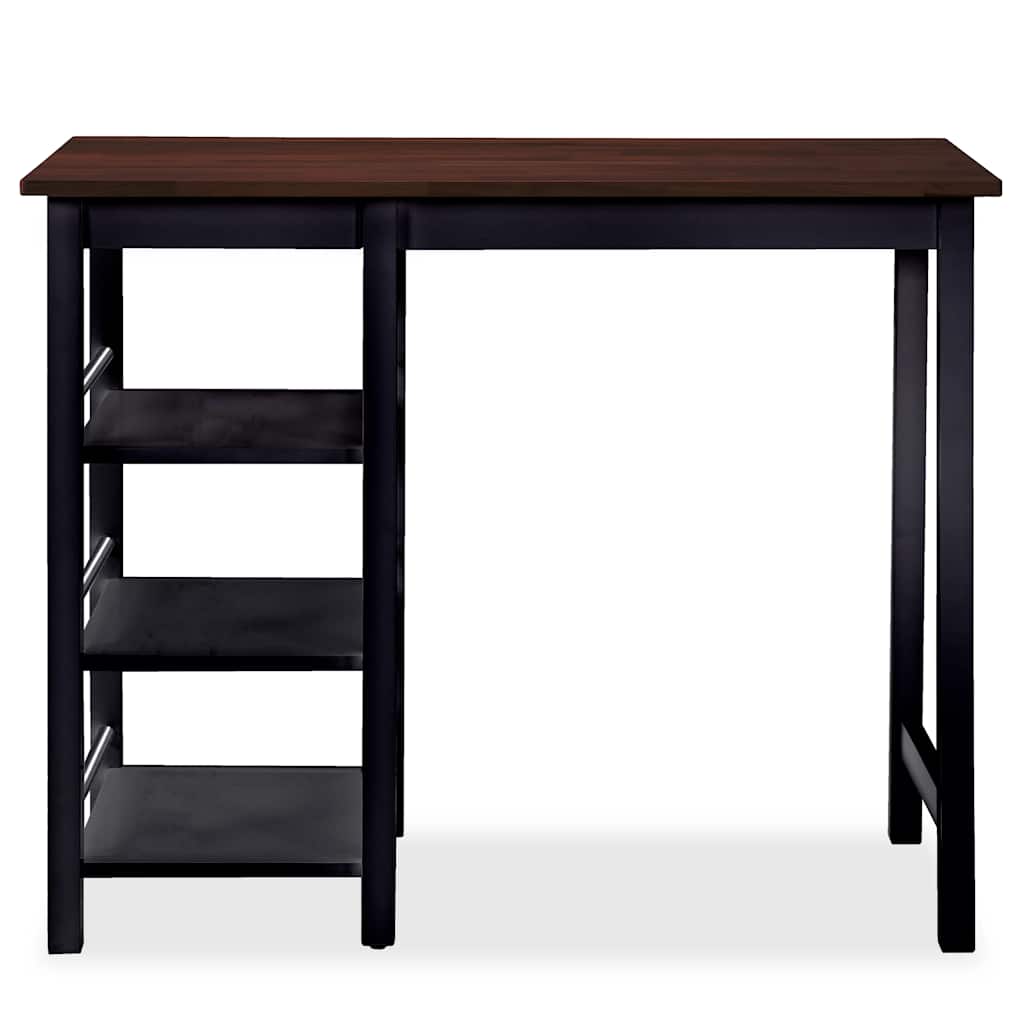 245363 vidaXL Bar Set 3 Pieces MDF Black