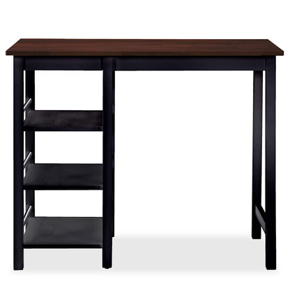 245363 vidaXL Bar Set 3 Pieces MDF Black