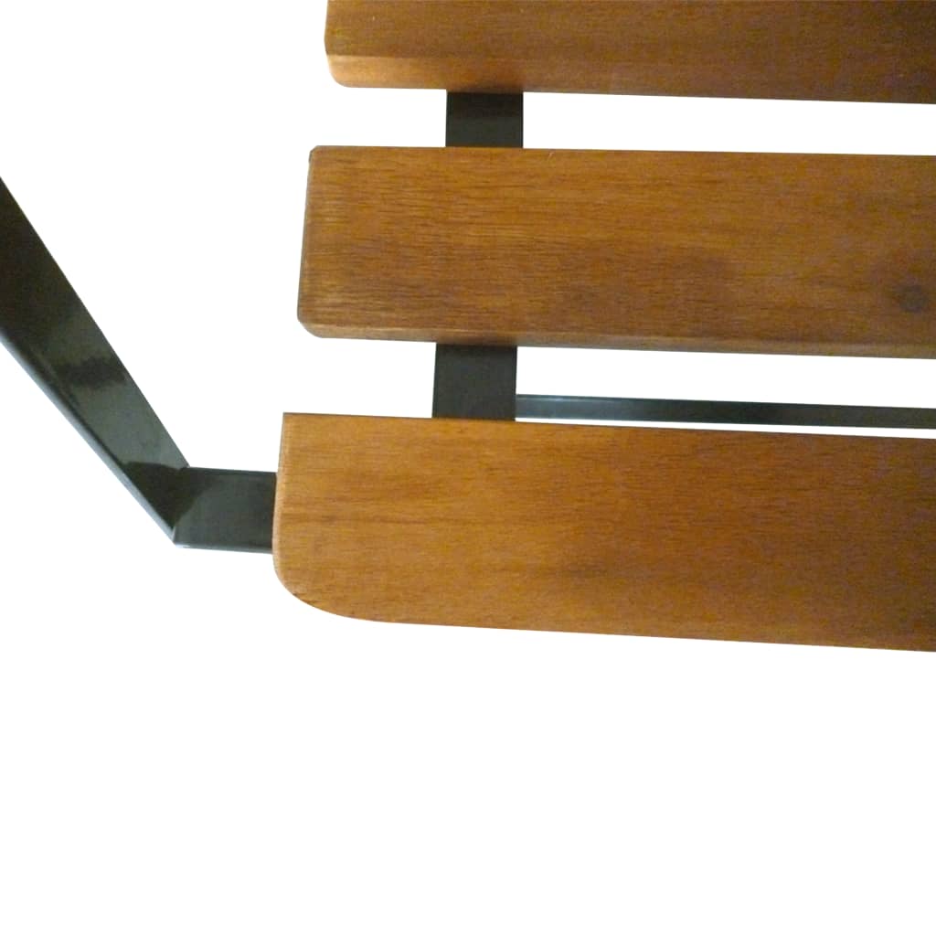 vidaXL Garden Bench | Brown | Solid Acacia wood | Medium | Collapsible