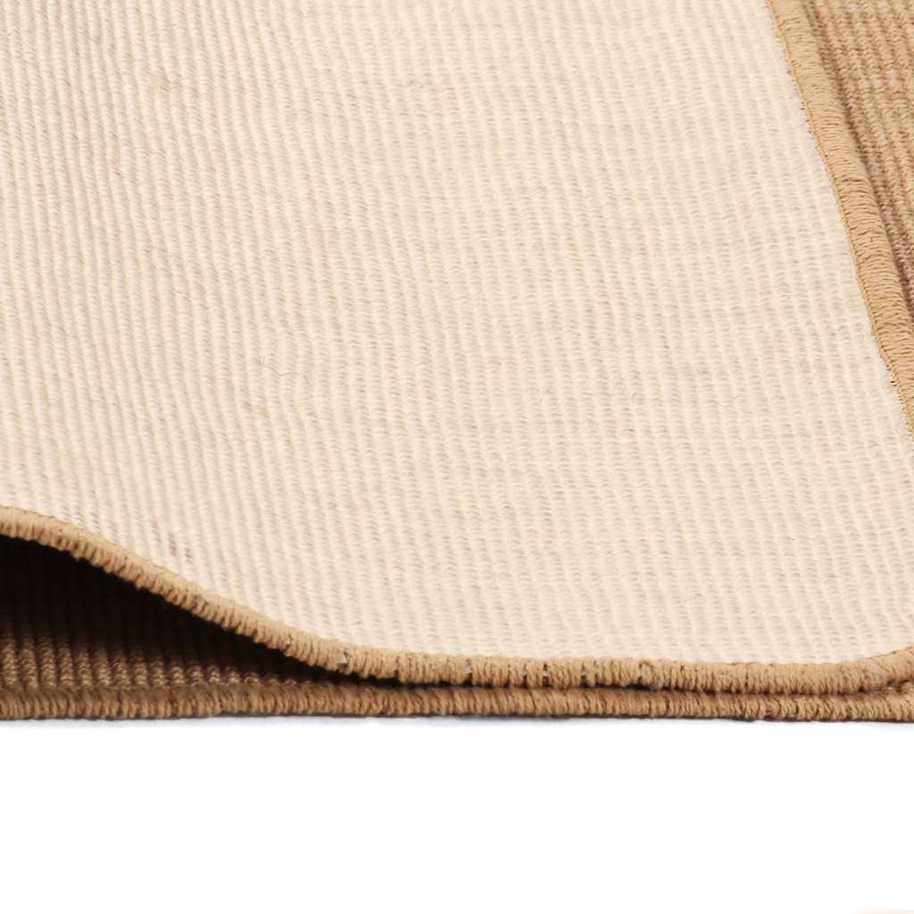 245287 vidaXL Area Rug Jute with Latex Backing 160x230 cm Natural