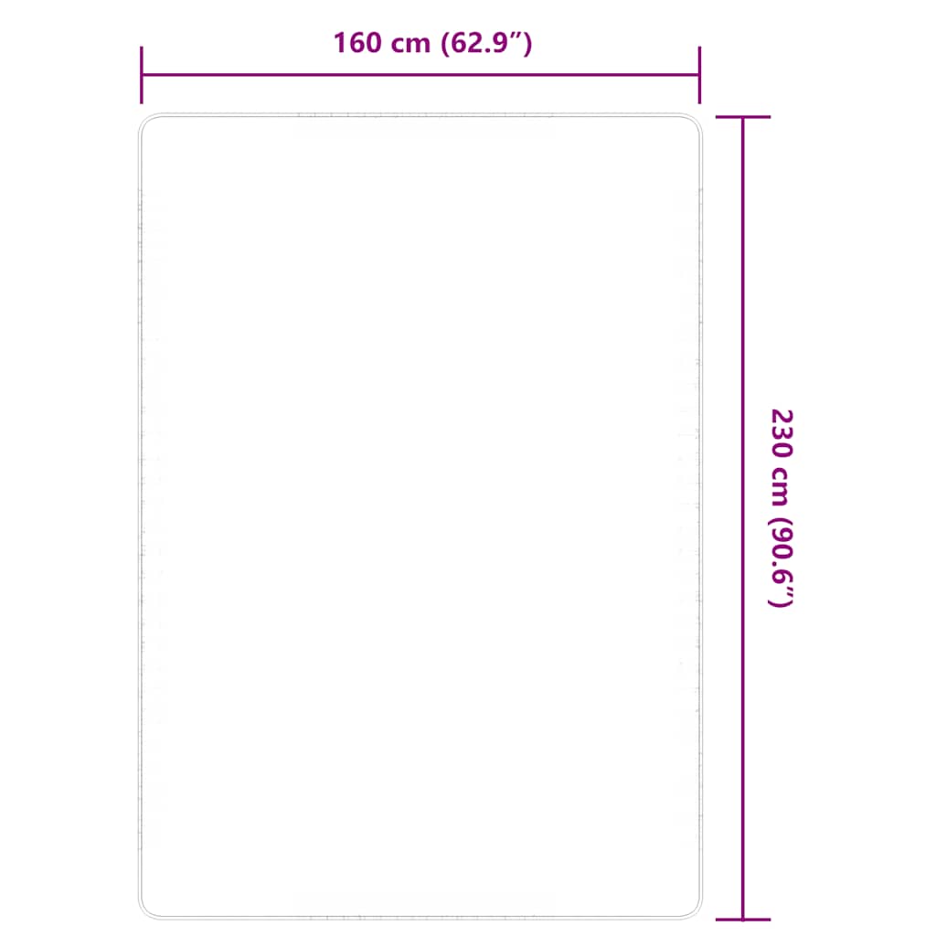 vidaXL Area Rug Jute with Latex Backing 160x230 cm Natural