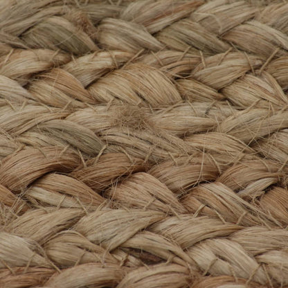 vidaXL Area Rug Braided Jute 150 cm Round