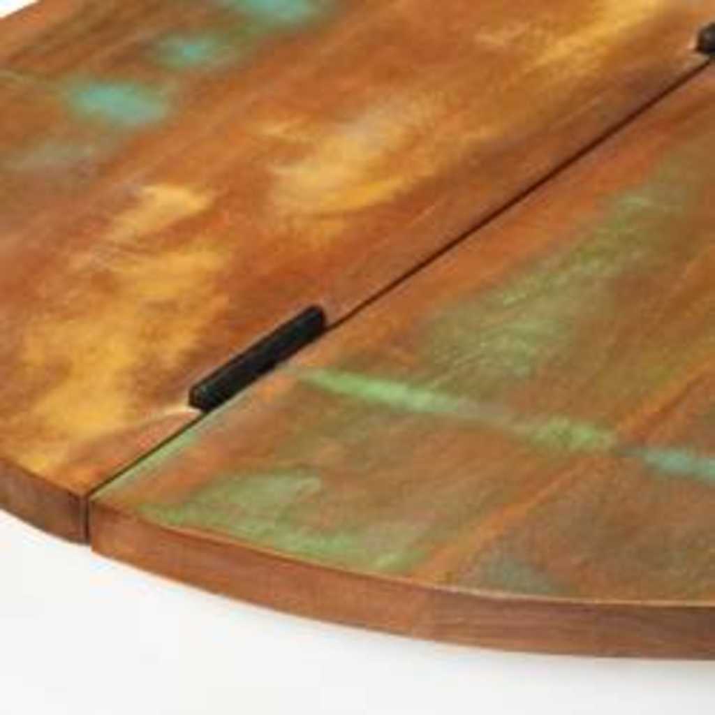 245258 vidaXL Coffee Table Solid Reclaimed Wood White Bowl Shape