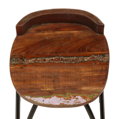 vidaXL Bar Chairs 2 pcs Solid Reclaimed Wood