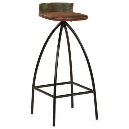 vidaXL Bar Chairs 2 pcs Solid Reclaimed Wood