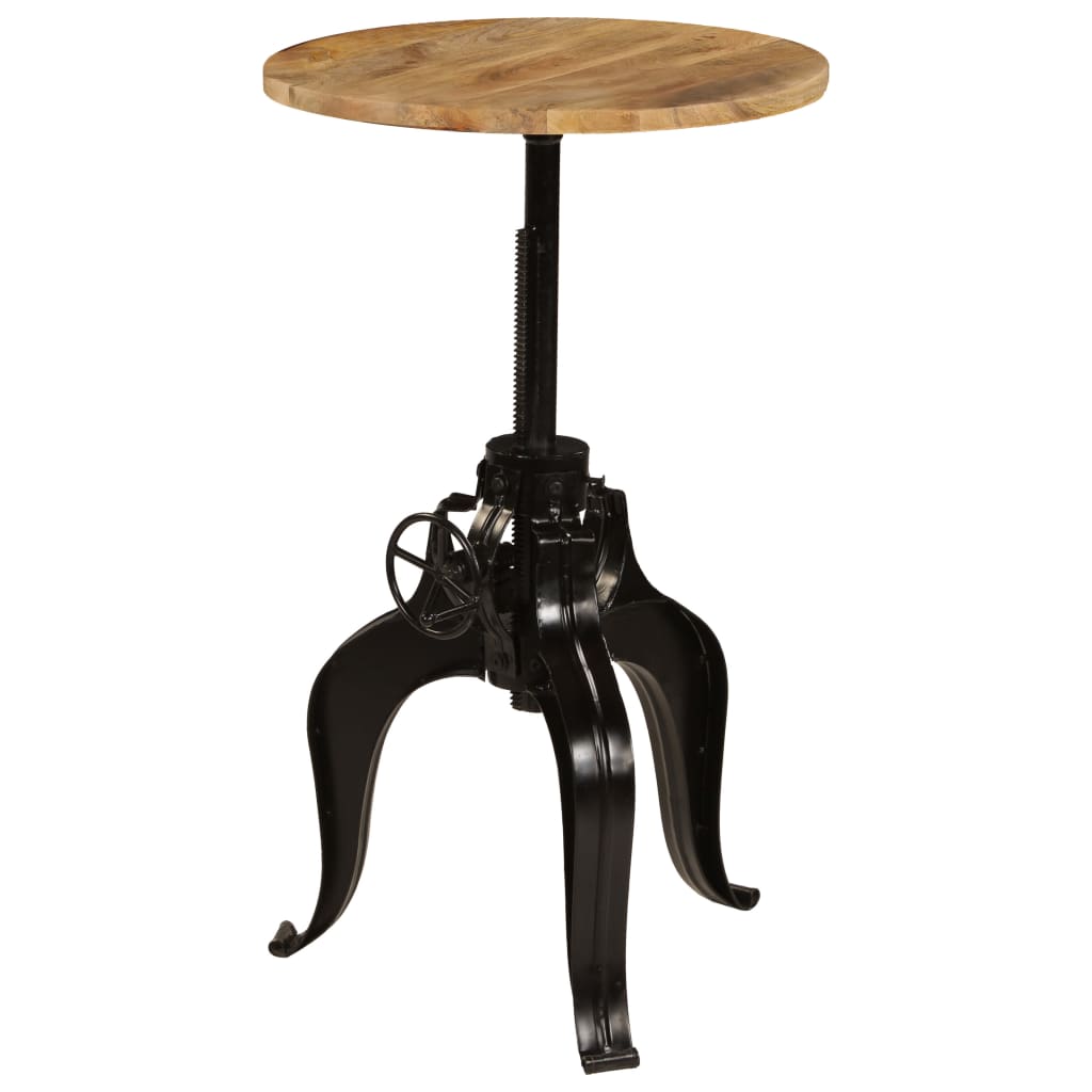 vidaXL Bar Table Solid Mango Wood 60x(76-110) cm