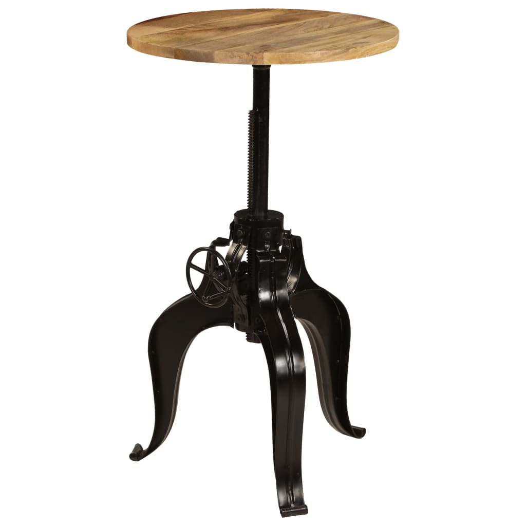 vidaXL Bar Table Solid Mango Wood 60x(76-110) cm