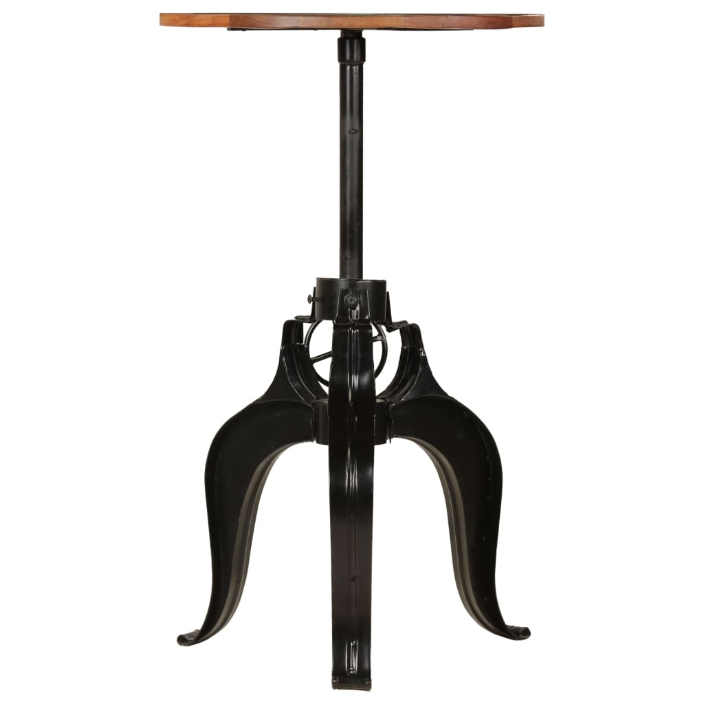 vidaXL Bar Table Solid Reclaimed Wood 60x(76-110) cm
