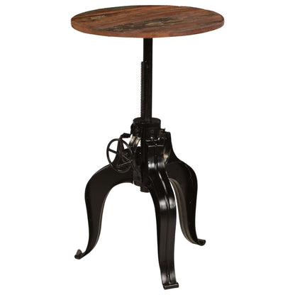 vidaXL Bar Table Solid Reclaimed Wood 60x(76-110) cm
