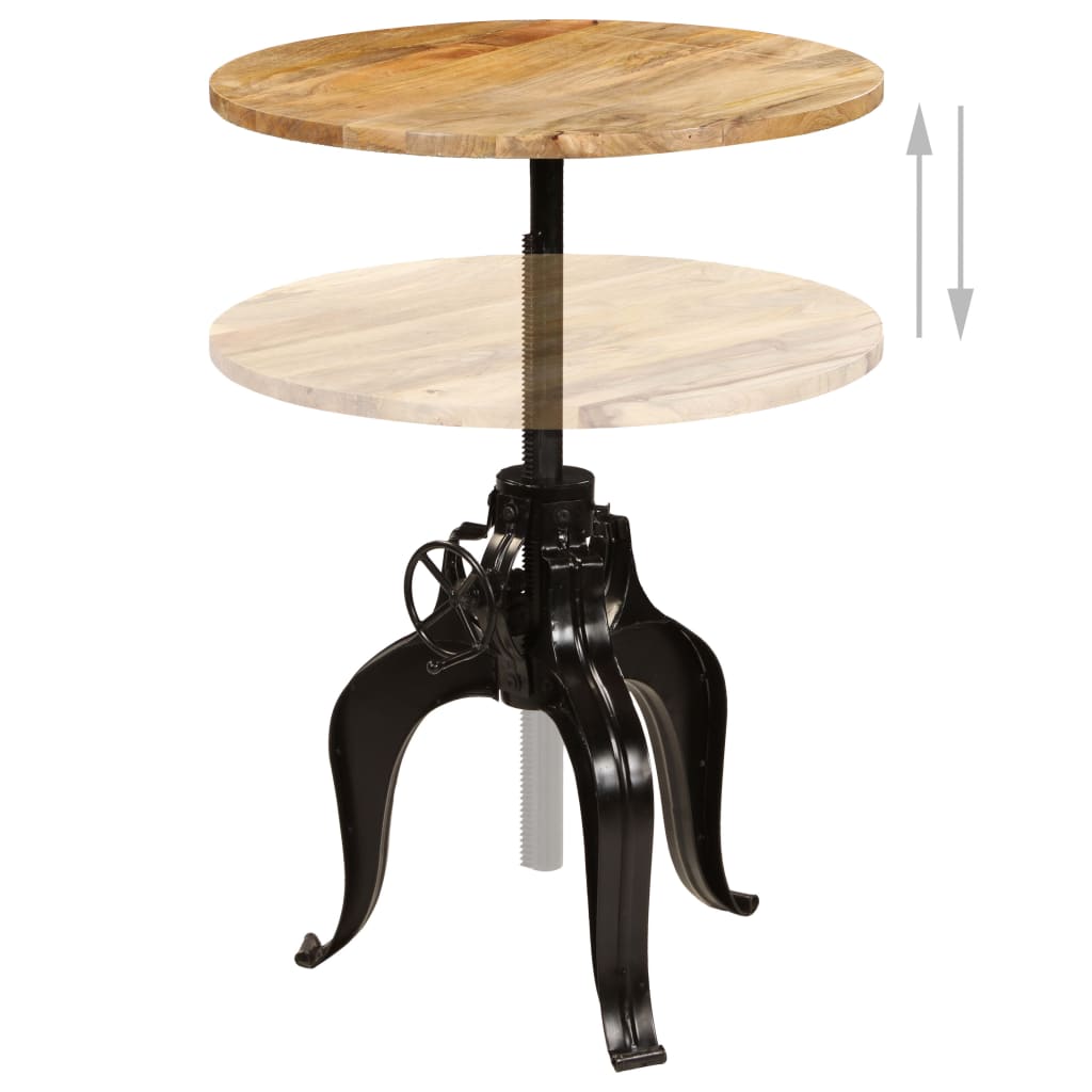 vidaXL Bar Table Solid Mango Wood 75x(76-110) cm