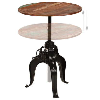 245269 vidaXL Bar Table Solid Reclaimed Wood 75x(76-110) cm
