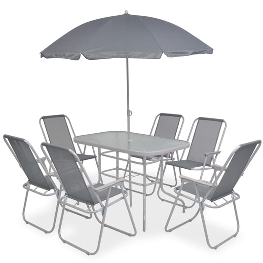 vidaXL Outdoor Dining Set | Grey