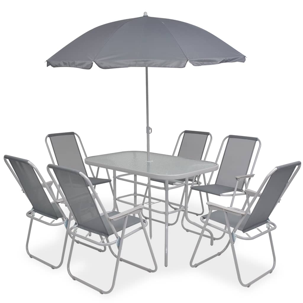 vidaXL Outdoor Dining Set | Grey