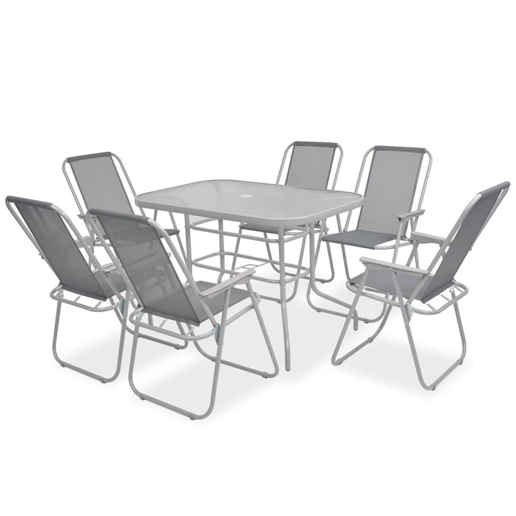 vidaXL Outdoor Dining Set | Grey