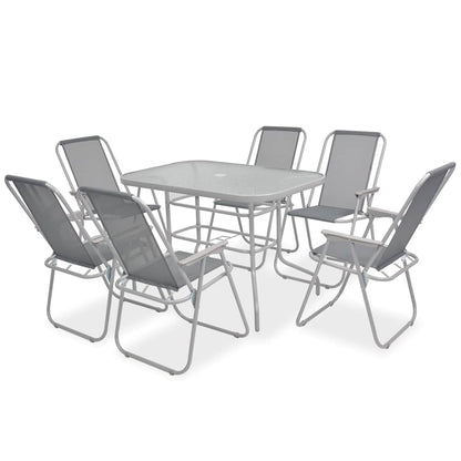 vidaXL Outdoor Dining Set | Grey
