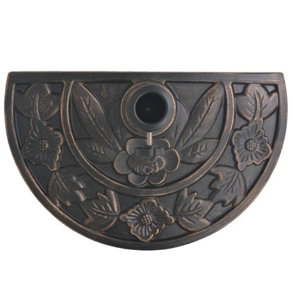 vidaXL Parasol Base Resin Half Round Bronze 9 kg