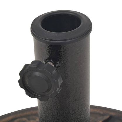 vidaXL Parasol Base Resin Round Bronze 9 kg