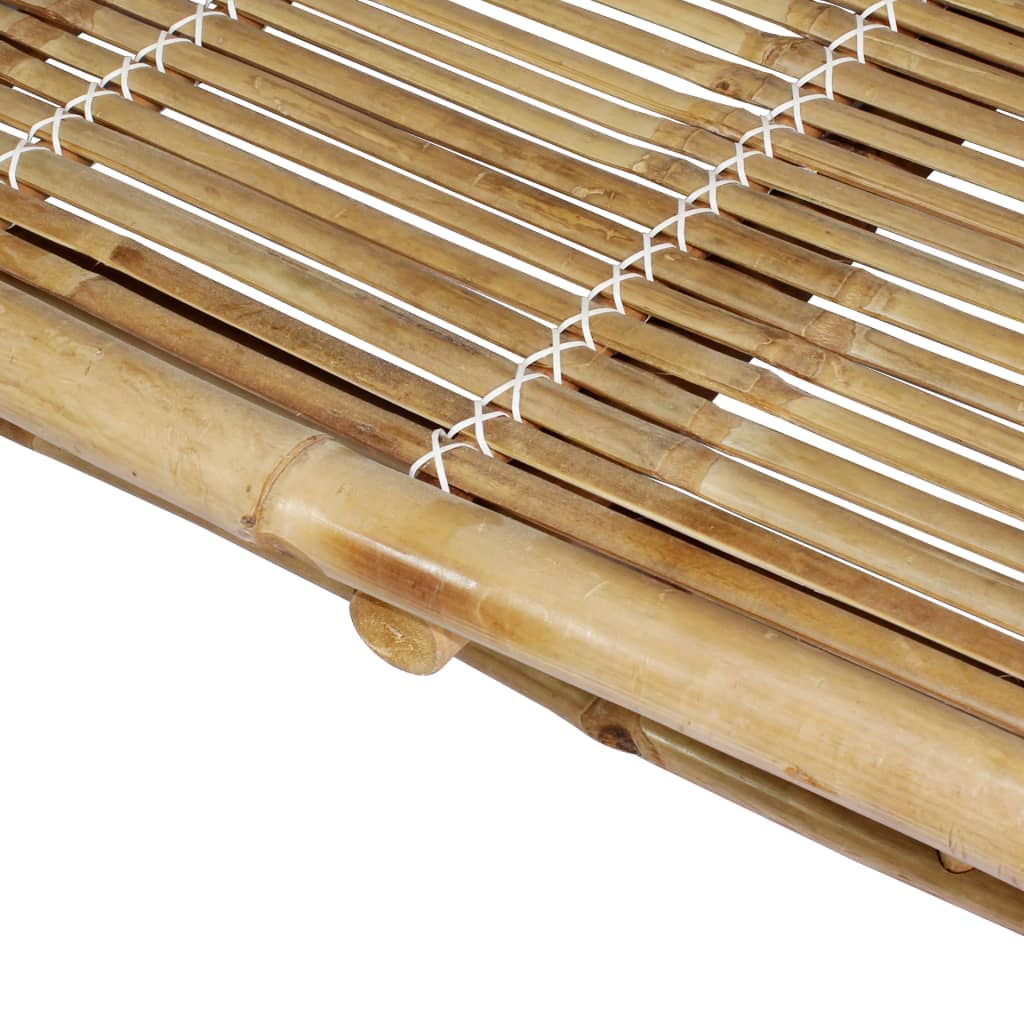 vidaXL Sunlounger | Natural Bamboo | Bamboo | Extra Large